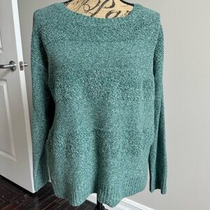 Teal Striped Sweater